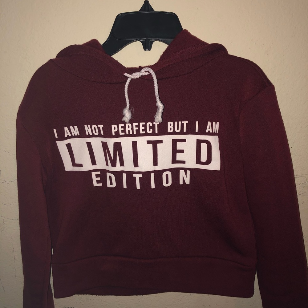 BURGUNDY CROP JACKET